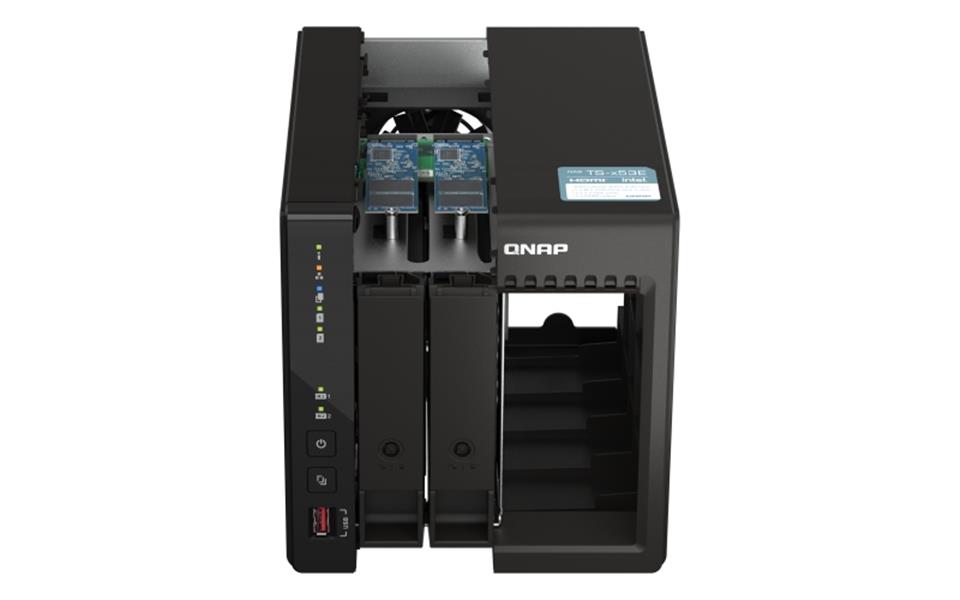 QNAP TS-253E NAS Tower Ethernet LAN Zwart J6412