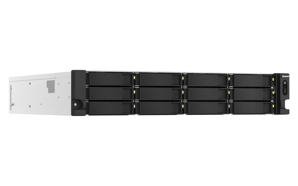 QNAP TS-h1887XU-RP NAS Rack (2U) Ethernet LAN Zwart, Wit E-2334