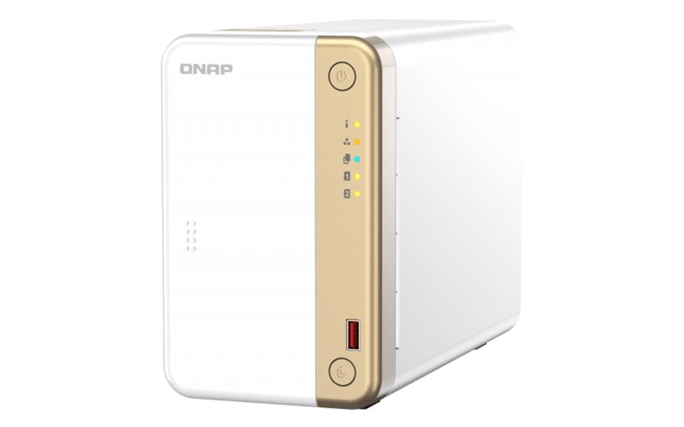 QNAP TS-262 NAS Tower Ethernet LAN Goud, Wit N4505