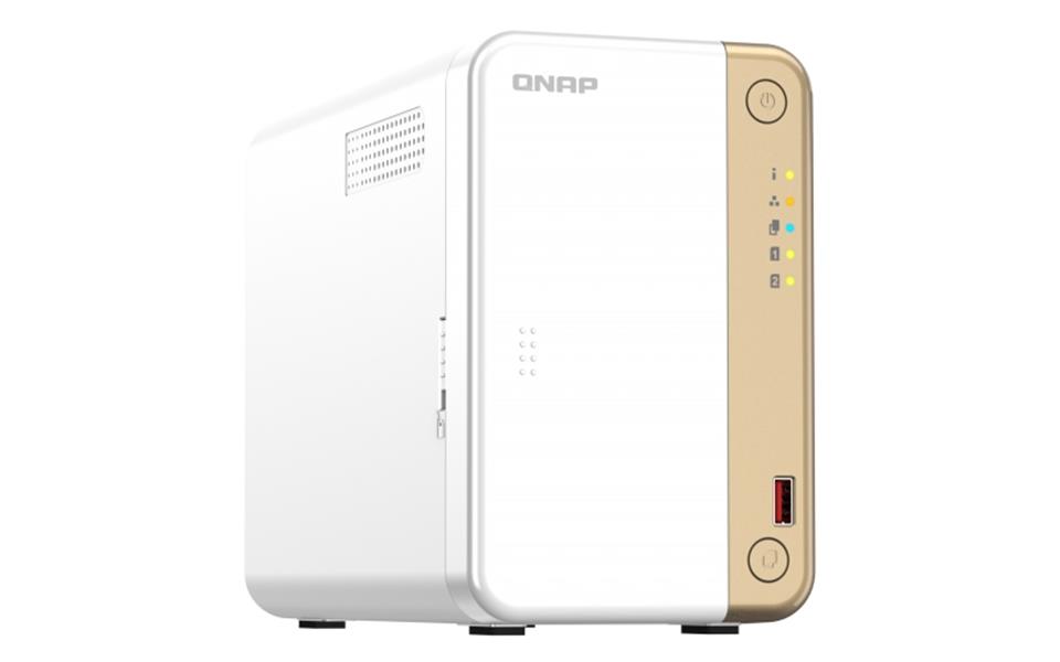 QNAP TS-262 NAS Tower Ethernet LAN Goud, Wit N4505