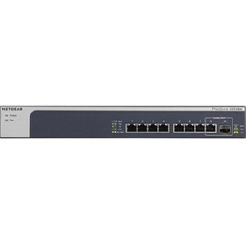 Netgear XS508M Unmanaged 10G Ethernet (100/1000/10000) Grijs, Zilver