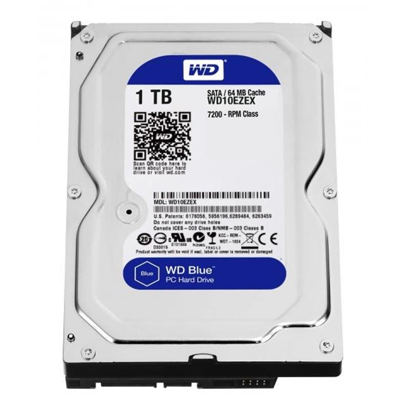 WD HD3.5 SATA3 1TB WD10EZEX / 7.2k (Di)