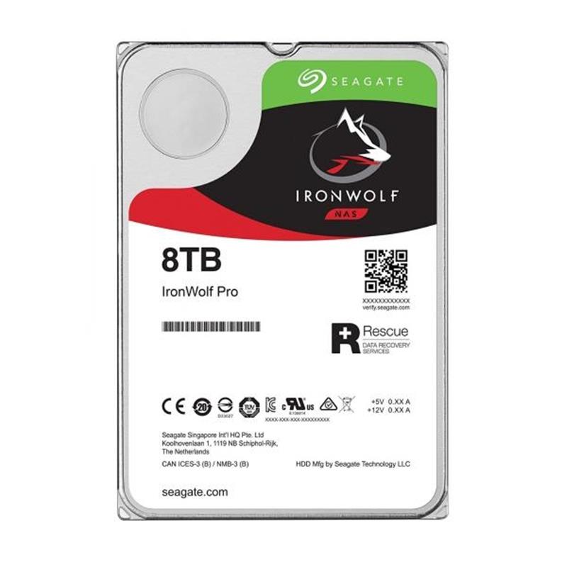 Seagate IronWolf ST8000VN004 interne harde schijf 3.5"" 8 TB SATA III