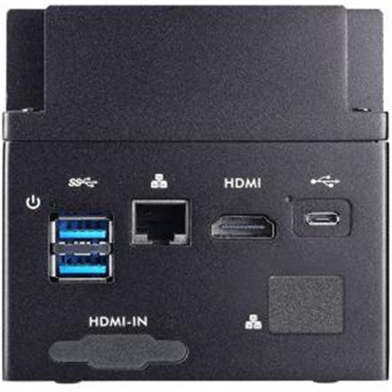 Shuttle EDGE EN01J3 J3355 Intel® Celeron® 4 GB LPDDR4-SDRAM 64 GB eMMC Mini PC Zwart