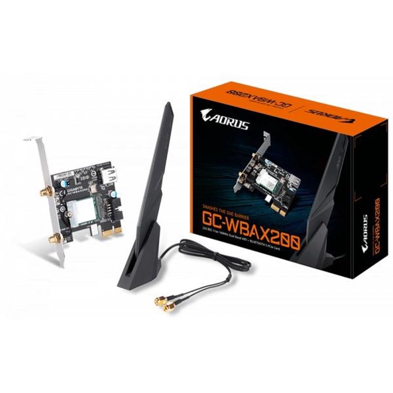 Gigabyte GC-WBAX200 netwerkkaart Intern WLAN / Bluetooth 2400 Mbit/s