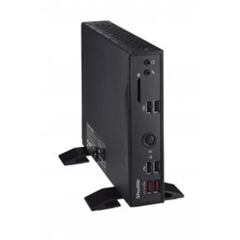 Shuttle XPC slim Barebone DS20U3V2, i3-10110U, 2x LAN (1xGbit, 1x 2.5Gbit), 1xCOM, 1xHDMI, 1xDP, ventilatorloos , 24/7 permanent gebruik