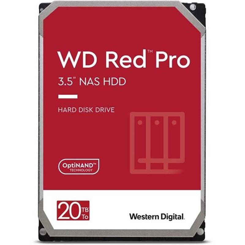 Western Digital RED Pro HDD 20TB 3 5 7200 RPM Serial ATA III 512MB HDD CMR