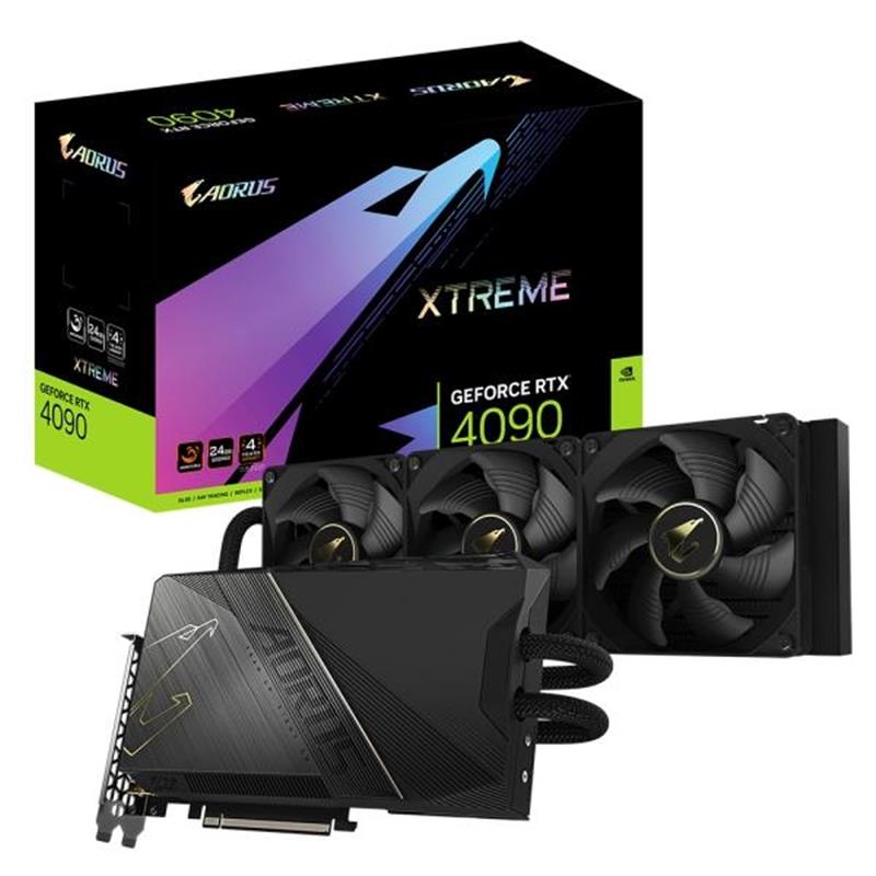 Gigabyte AORUS GeForce RTX 4090 XTREME WATERFORCE 24G NVIDIA 24 GB GDDR6X