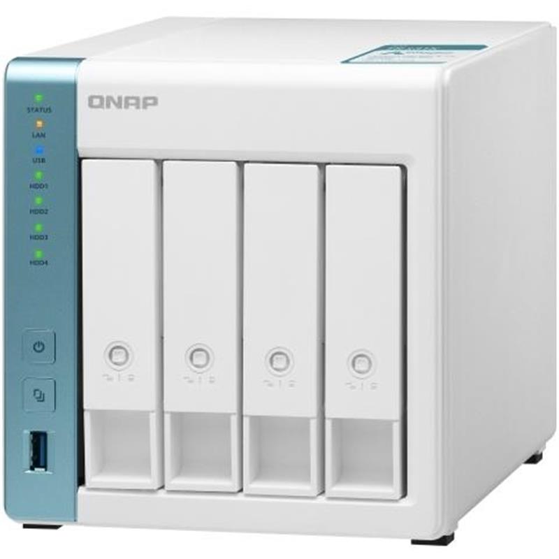 QNAP TS-431K data-opslag-server NAS Tower Ethernet LAN Wit Alpine AL-214