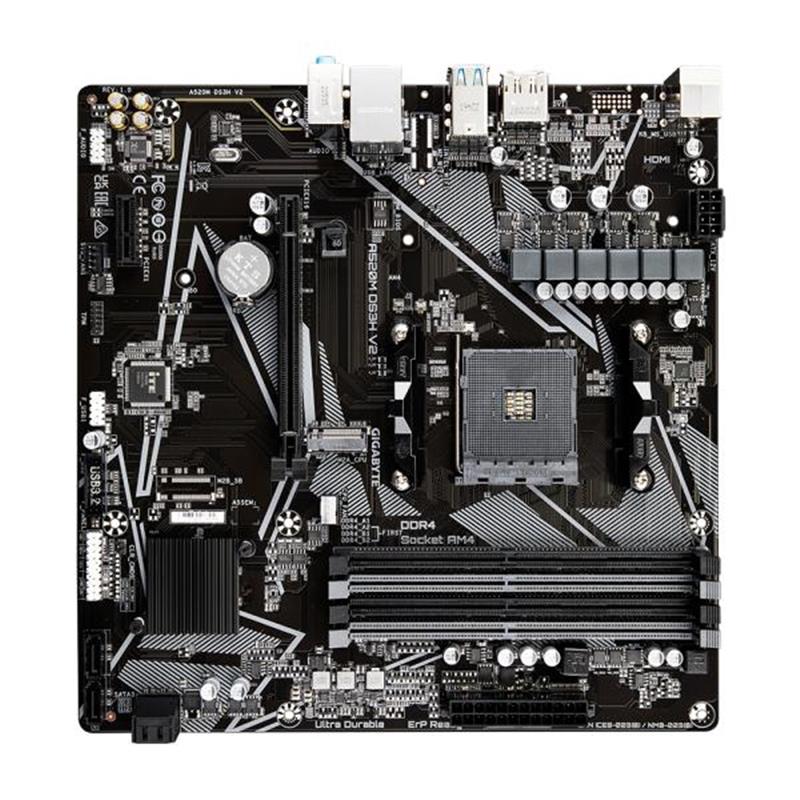 Gigabyte A520M DS3H V2 (rev. 1.0) Socket AM4 micro ATX