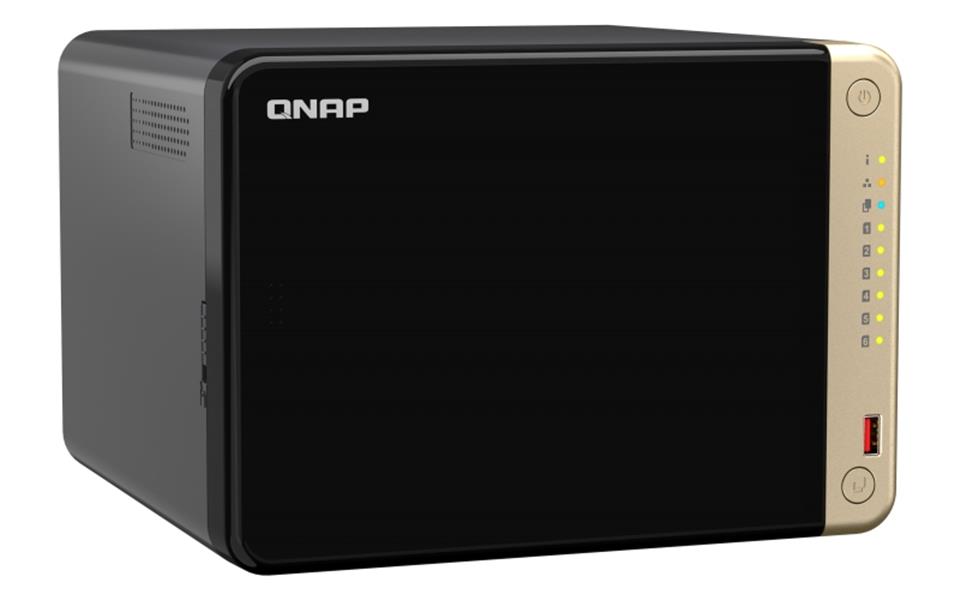 QNAP TS-664 NAS Tower Ethernet LAN Zwart N5095