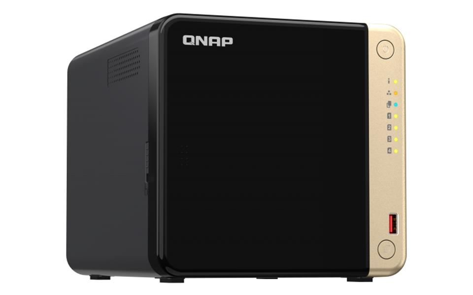 QNAP TS-464 NAS Tower Ethernet LAN Zwart N5095