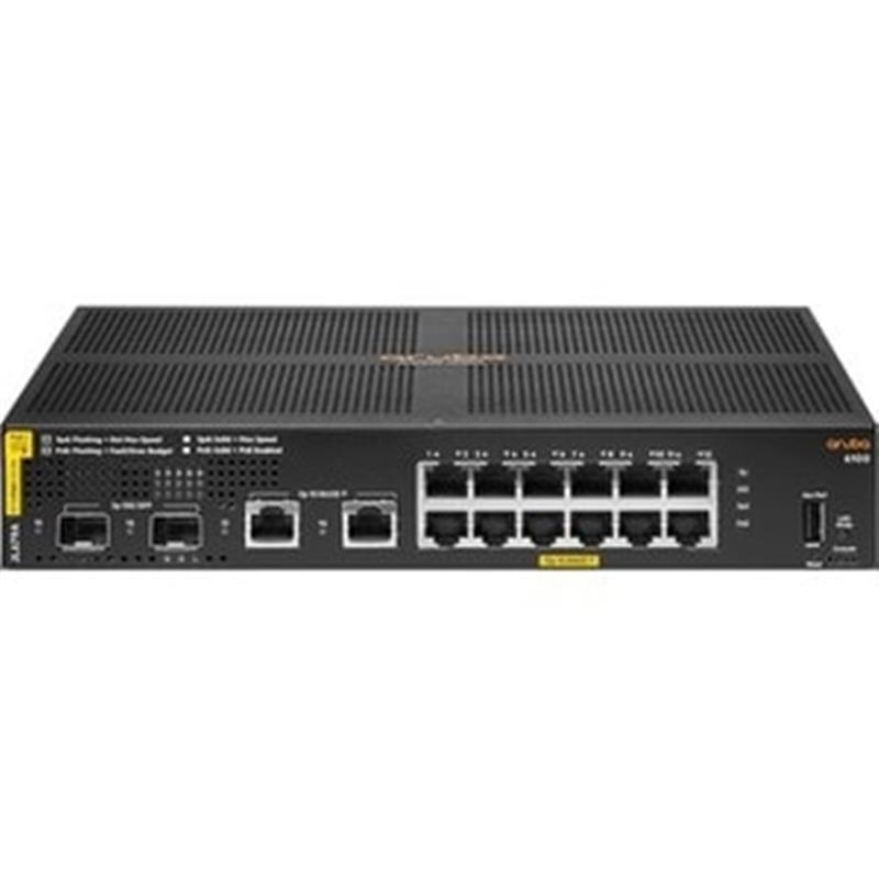 HPE Aruba Switch CX 6100 12G 2SFP+ 12xGBit/2xSFP+ PoE 139W JL679A