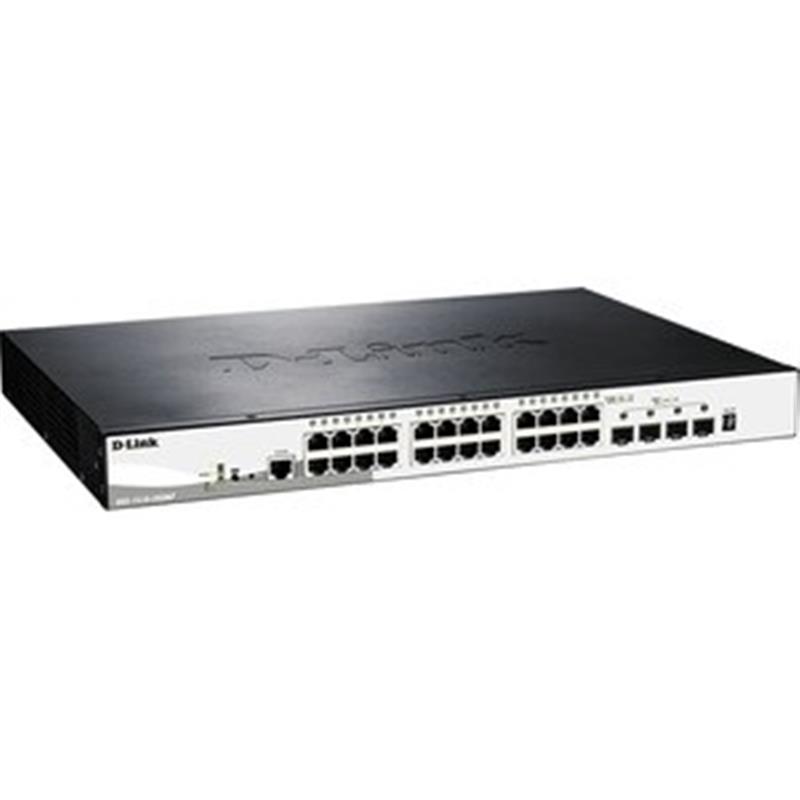 D-Link DGS-1510-28XMP Managed L2/L3 Gigabit Ethernet (10/100/1000) Power over Ethernet (PoE) Zwart, Grijs