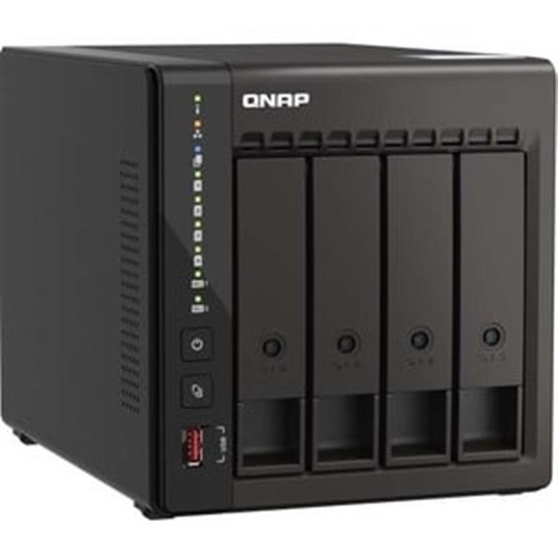 QNAP TS-453E NAS Tower Ethernet LAN Zwart J6412