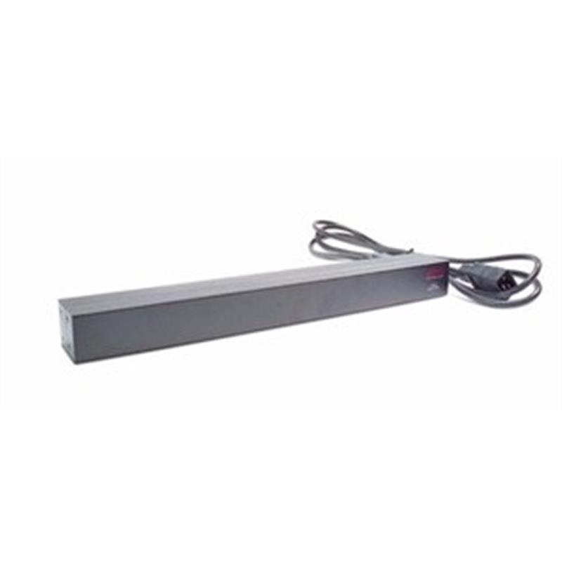 APC Rack PDU, Basic, 0U/1U, 16A, 230V, (12x) C13, C20 stekker