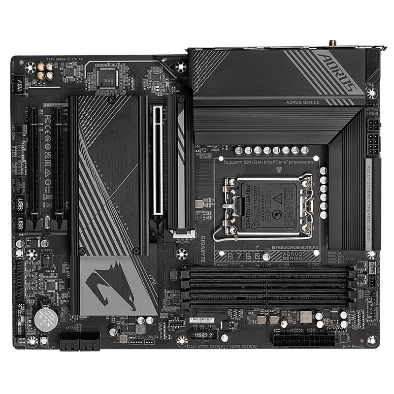 Gigabyte B760 AORUS ELITE AX (rev. 1.0) Intel B760 LGA 1700 micro ATX