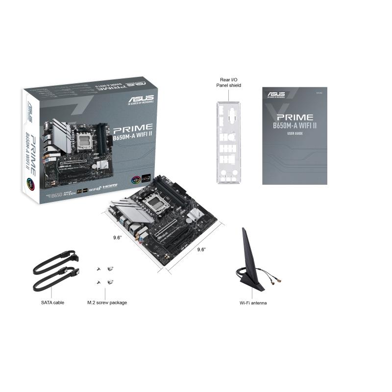 ASUS PRIME B650M-A WIFI II AMD B650 Socket AM5 micro ATX