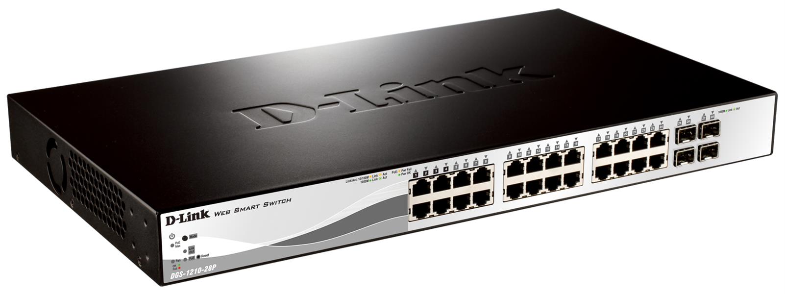 D-Link DGS-1210-28P netwerk-switch Managed L2 1U Power over Ethernet (PoE)