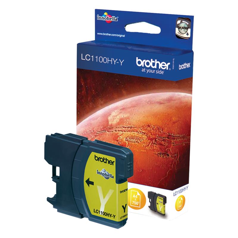 Brother LC-1100HYY Ink Cartridge Origineel Geel 1 stuk(s)