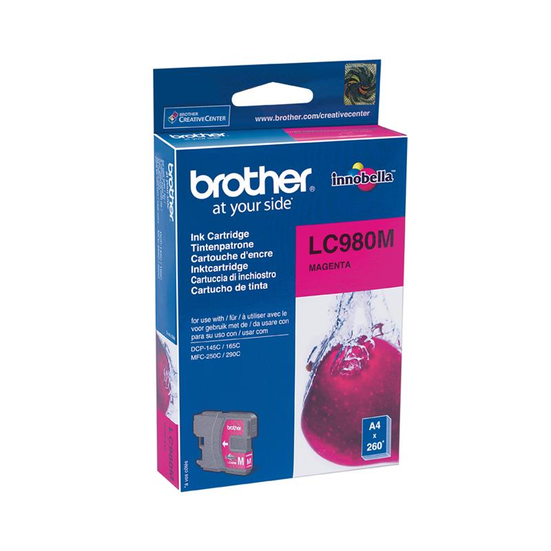 Brother LC-980M inktcartridge Origineel Magenta 1 stuk(s)