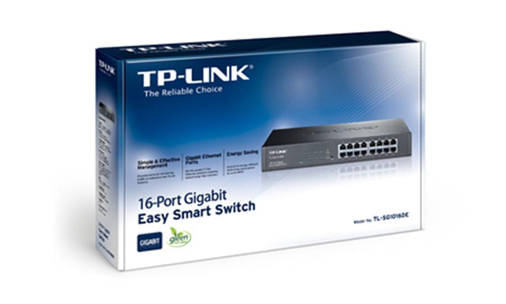 TP-LINK TL-SG1016DE netwerk-switch Managed L2 Gigabit Ethernet (10/100/1000) Zwart