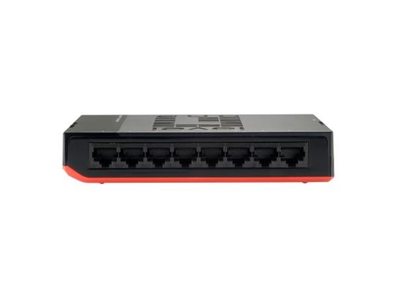 LevelOne GSW-0807 Unmanaged Gigabit Ethernet (10/100/1000) Zwart, Rood