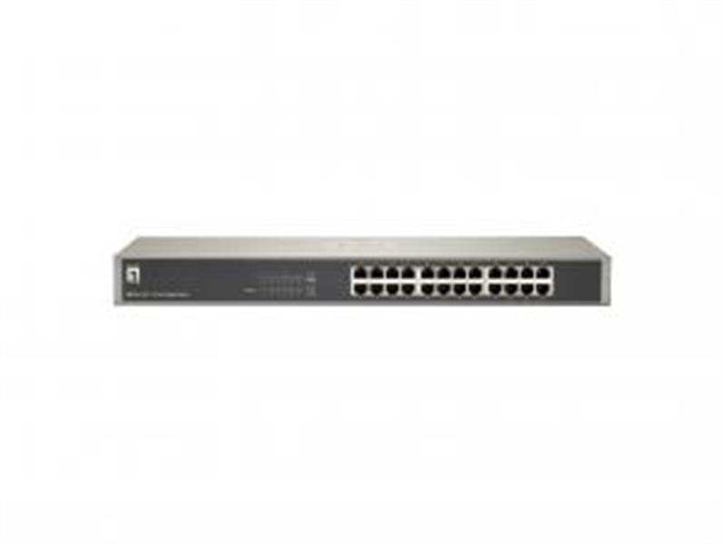 LevelOne GSW-2457 Unmanaged Gigabit Ethernet (10/100/1000) Zwart, Grijs