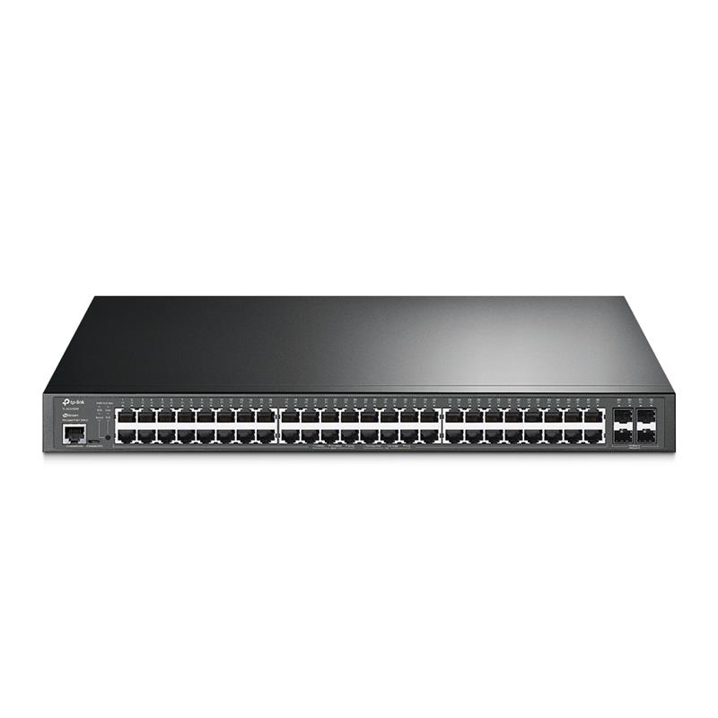 TP-Link TL-SG3452XP netwerk-switch Managed L2+ Gigabit Ethernet (10/100/1000) Power over Ethernet (PoE) 1U Zwart