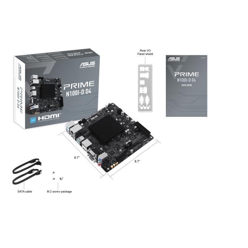 ASUS PRIME N100I-D D4 NA (geïntegreerde CPU) mini ITX