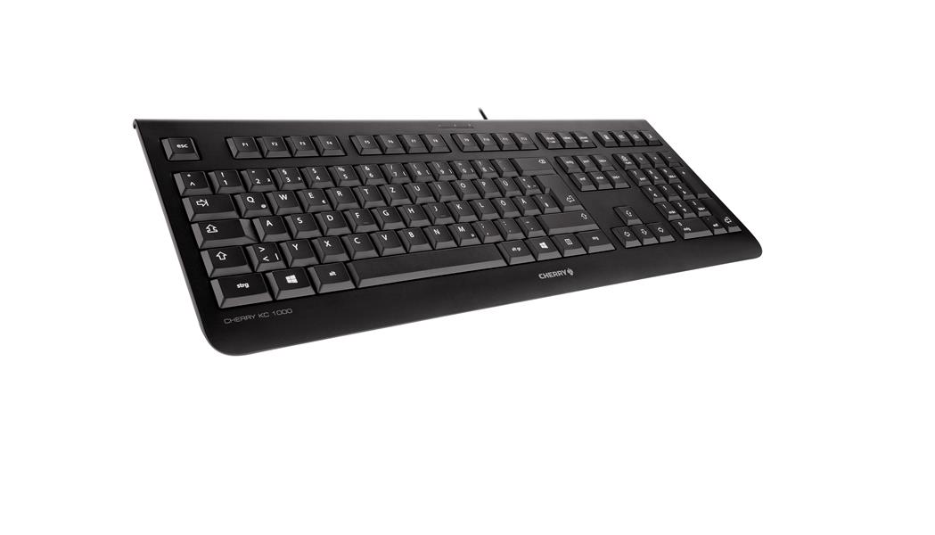 CHERRY KC 1000 toetsenbord USB QWERTY Amerikaans Engels Zwart