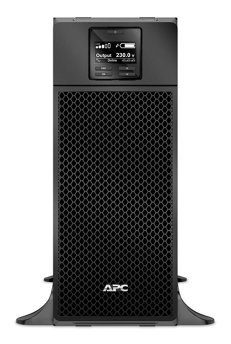 APC Smart-UPS On-Line SRT6KXLI - Noodstroomvoeding, 6x C13, 4x C19, hardwire 1 fase uitgang, Embedded NMC, Tower, 6000VA