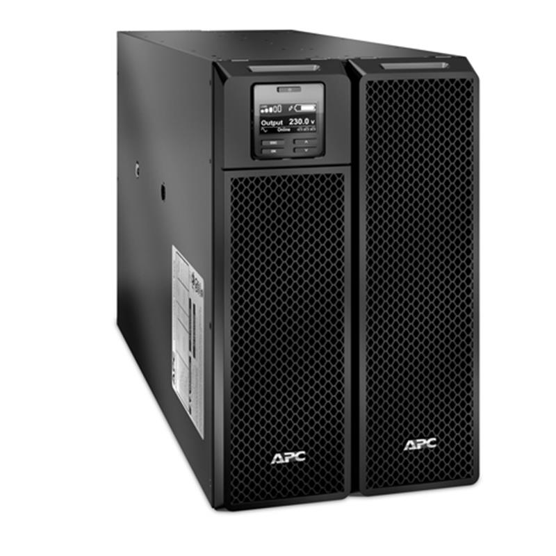 APC Smart-UPS On-Line SRT8KXLI - Noodstroomvoeding, 6x C13, 4x C19, hardwire 1 fase uitgang, Embedded NMC, tower, 8000VA