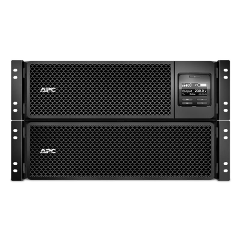 APC Smart-UPS On-Line 10KVA noodstroomvoeding 6x C13, 4x C19, hardwire 1 fase uitgang, rackmountable, Embedded NMC