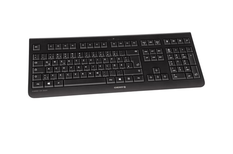 CHERRY DW 3000 toetsenbord RF Draadloos QWERTY Amerikaans Engels Zwart