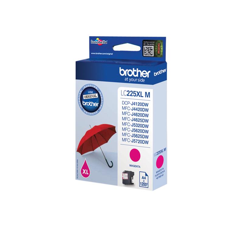 Brother LC-225XLM inktcartridge Origineel Magenta 1 stuk(s)