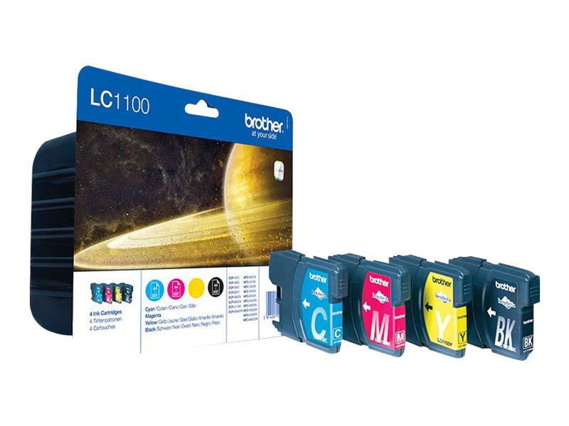 Brother LC1100 Value-Pack + 20x BP71 Origineel Zwart, Cyaan, Magenta, Geel Multipack 4 stuk(s)