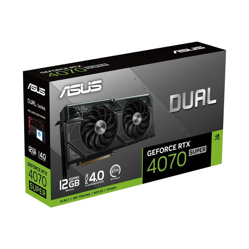 ASUS Dual -RTX4070S-12G NVIDIA GeForce RTX 4070 SUPER 12 GB GDDR6X