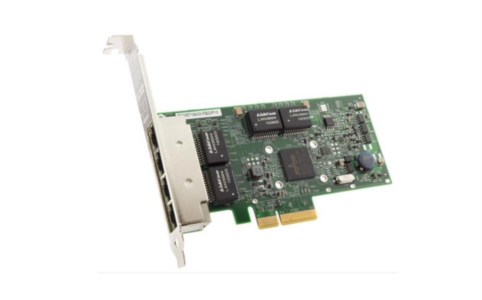 BC 1 GbE 4-port Server Adapter NetXtreme BCM5719-4P (4xRJ45) bulk PCIe 2.0 x4 incl. full height and low profile bracket