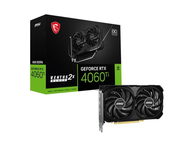 MSI VENTUS 912-V512-001 videokaart NVIDIA GeForce RTX 4060 Ti 8 GB GDDR6