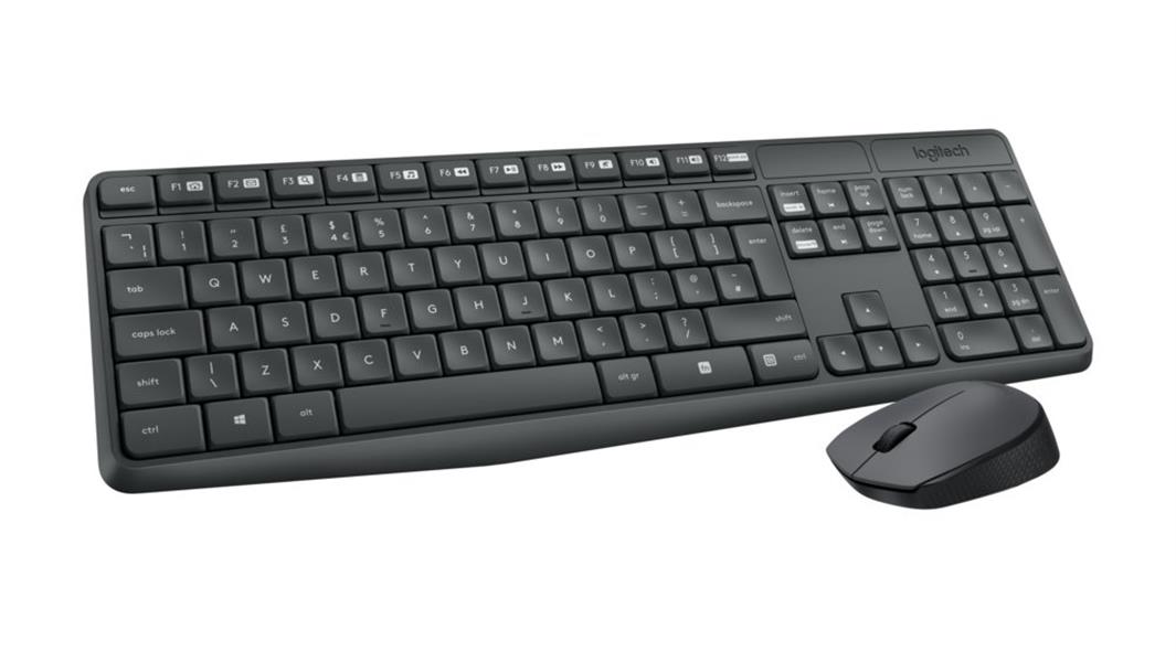 Logitech MK235 toetsenbord RF Draadloos QWERTY US International Grijs