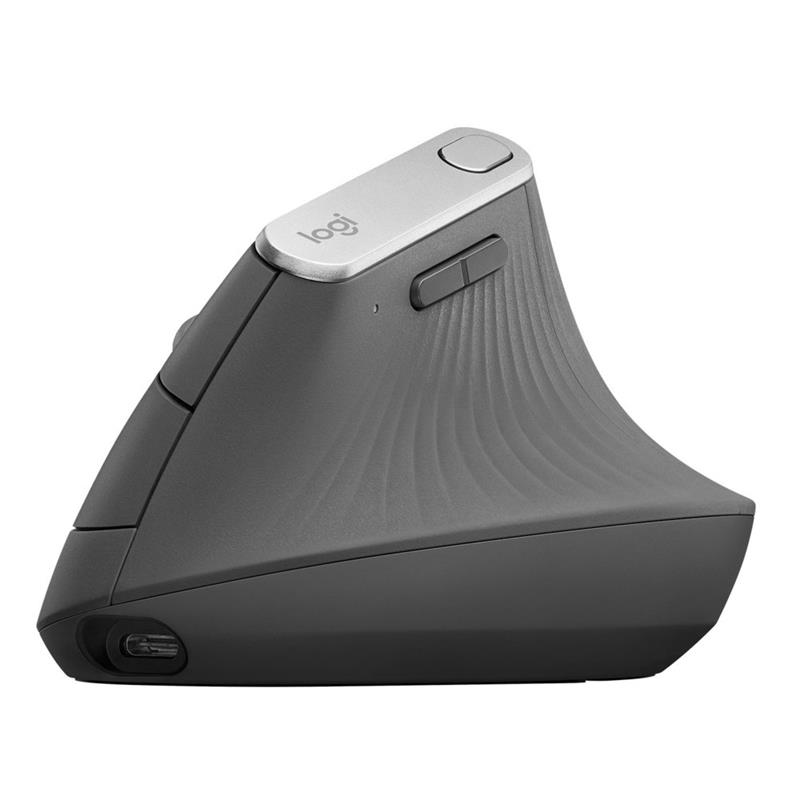 Logitech MX Vertical Advanced Ergonimic muis RF draadloos + Bluetooth Optisch 4000 DPI Rechtshandig
