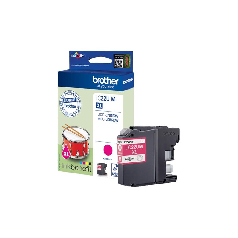 Brother LC-22UM inktcartridge Origineel Magenta