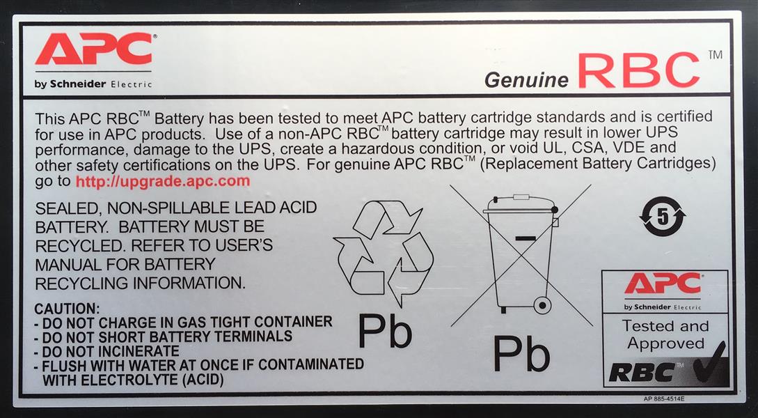 APC Batterij Vervangings Cartridge RBC2