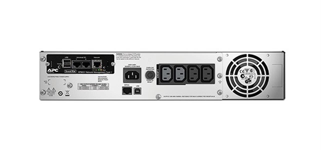 APC Smart-UPS SMT1500RMI2UNC - Noodstroomvoeding 4x C13, USB, rack mountable, NMC, 1500VA