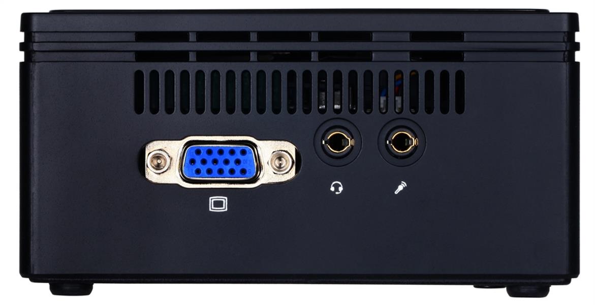 Gigabyte GB-BACE-3160 PC/workstation barebone J3160 1,6 GHz 0.69L maat pc Zwart