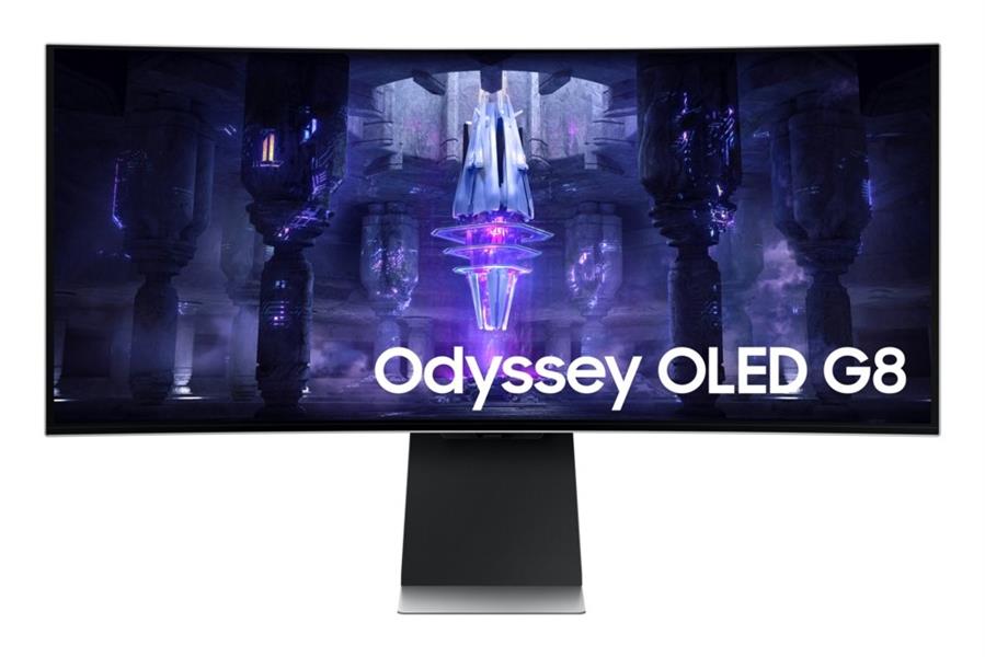 Samsung Odyssey Neo G8 LS34BG850SUXEN computer monitor 86,4 cm (34"") 3440 x 1440 Pixels UltraWide Quad HD OLED Zilver