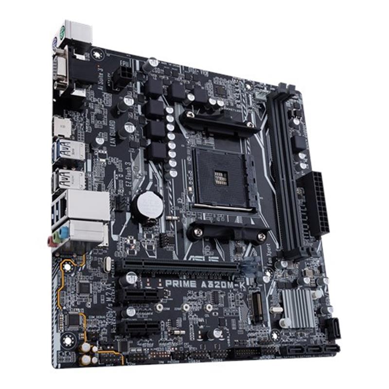 ASUS MB PRIME A320M-K moederbord Socket AM4 Micro ATX AMD A320