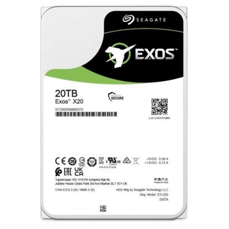 Seagate Enterprise Exos X20 3.5"" 20 TB SATA III