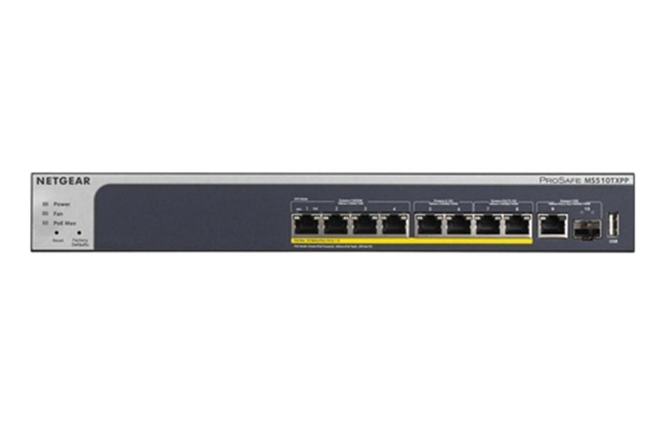 Netgear MS510TXPP Managed L2/L3/L4 Gigabit Ethernet (10/100/1000) Grijs Power over Ethernet (PoE)